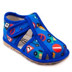 Children's slippers – blue cars