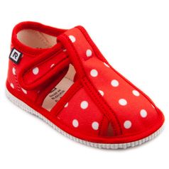 Children's slippers – red dot