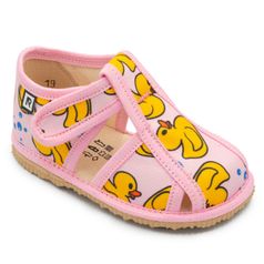 Children's slippers – pink duks