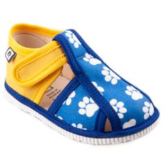 Children's slippers – paw yellow