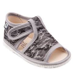Children's slippers- camouflage gray