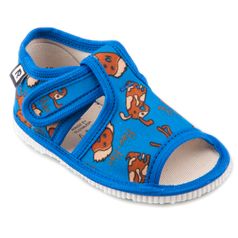 Children's slippers- blue dog