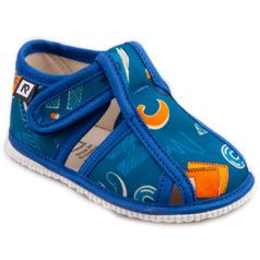 Children's slippers –blue school