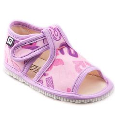 Children's slippers- pink school