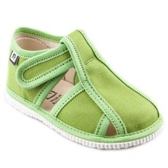 Children's slippers – green